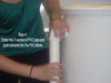 Fit the PVC pipe into the elbow