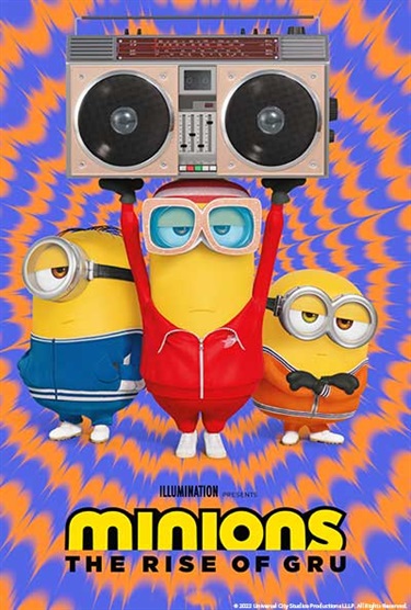 Minions, Rise of Gru:  Friday, July 28, 2023. Belmont Recreation Center  1234 Judson