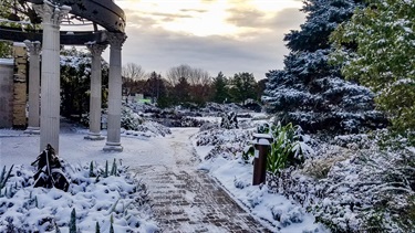 Sunken Gardens during winter