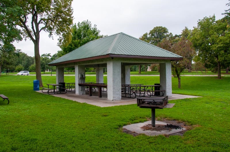 Shelter 3, located near the playground in Antelope Park, is open and ready for picnics Spring-Fall.