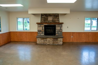 Fireplace - Interior facing west