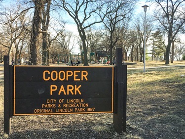 Cooper Park sign