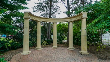 Columns at the park. Perfect for a special ceremony.