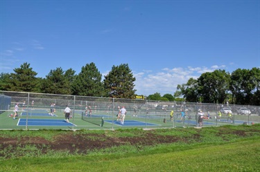 Peterson Park is home to several pickleball courts.