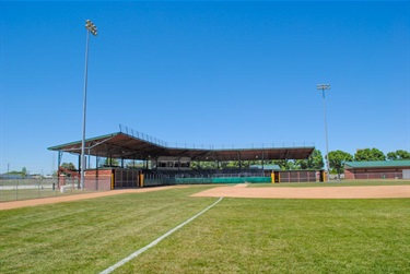 Outfield of Sherman field