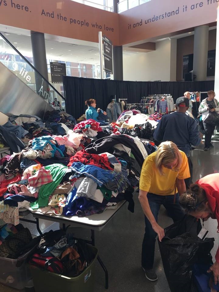 Free clothing provided at Project Homeless Connect
