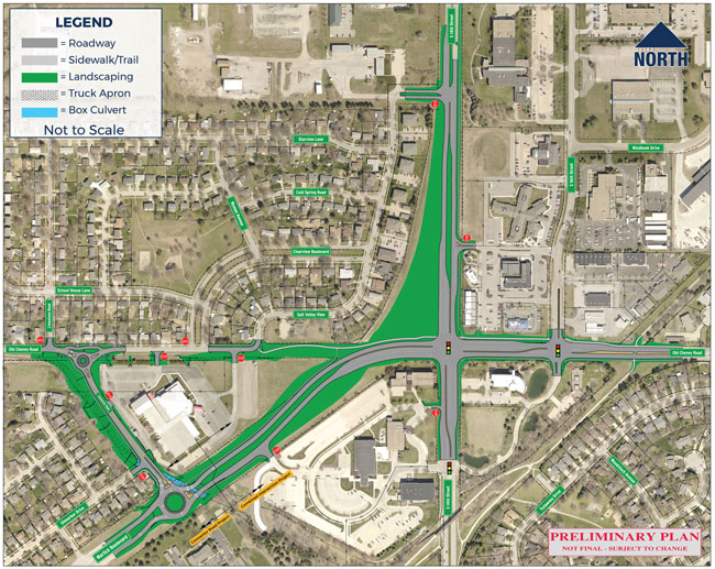 South 14th Street, Old Cheney Road and Warlick Boulevard Intersections Improvement Project Design Overview