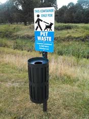 pet waste bin