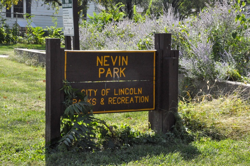 Nevin Park sign