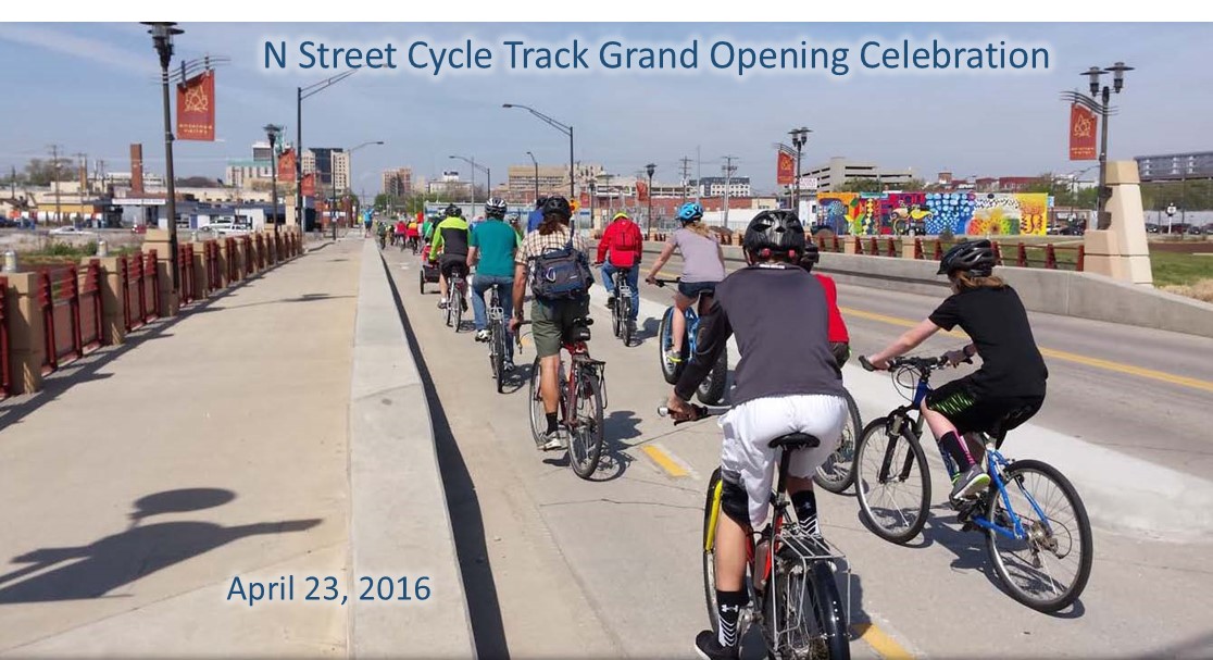 N Street Cycle Track City of Lincoln NE