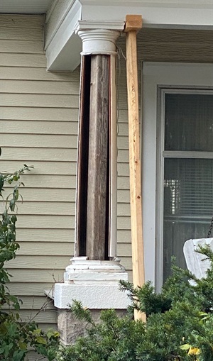 Exposed Porch Column