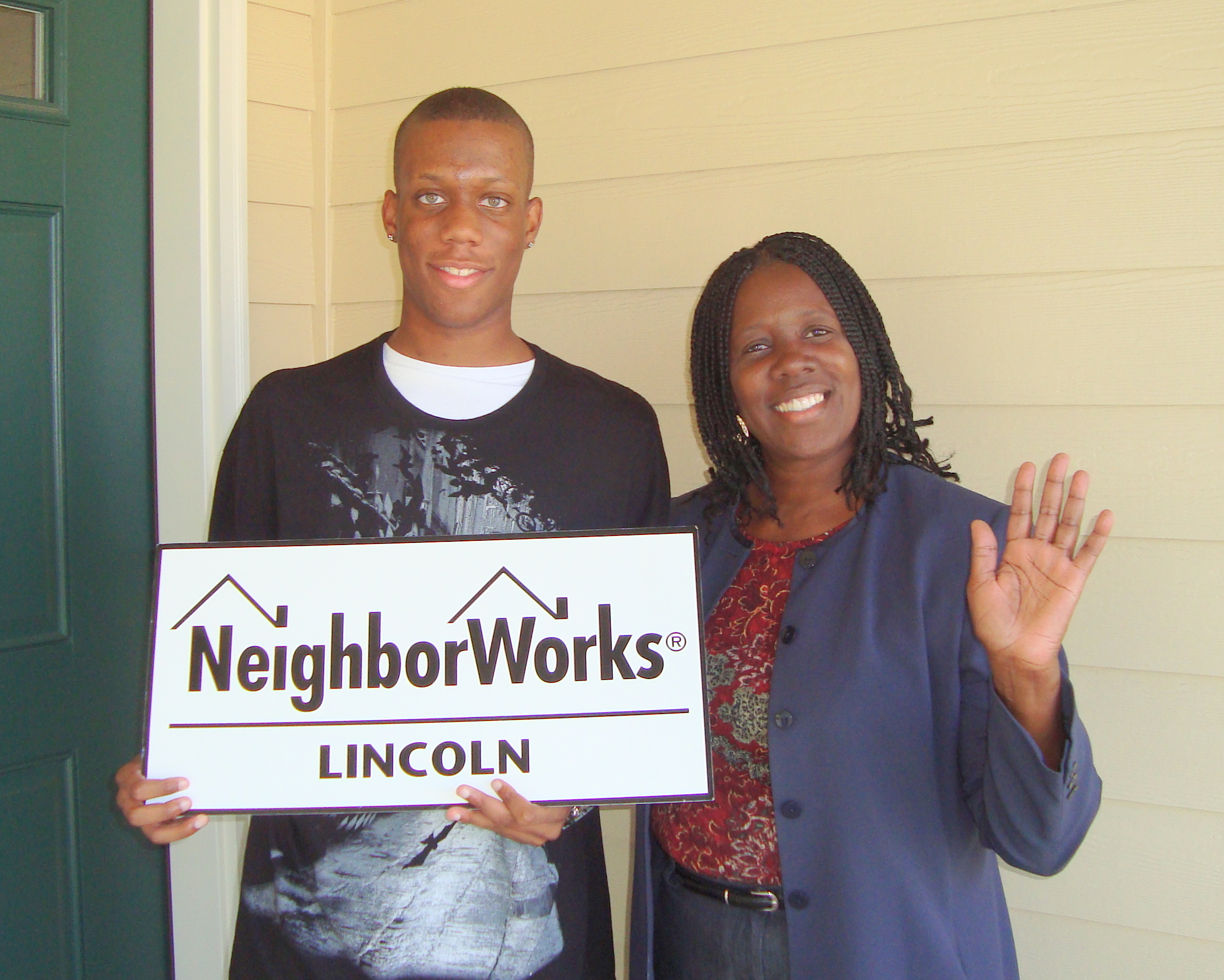 Happy new homeowners
