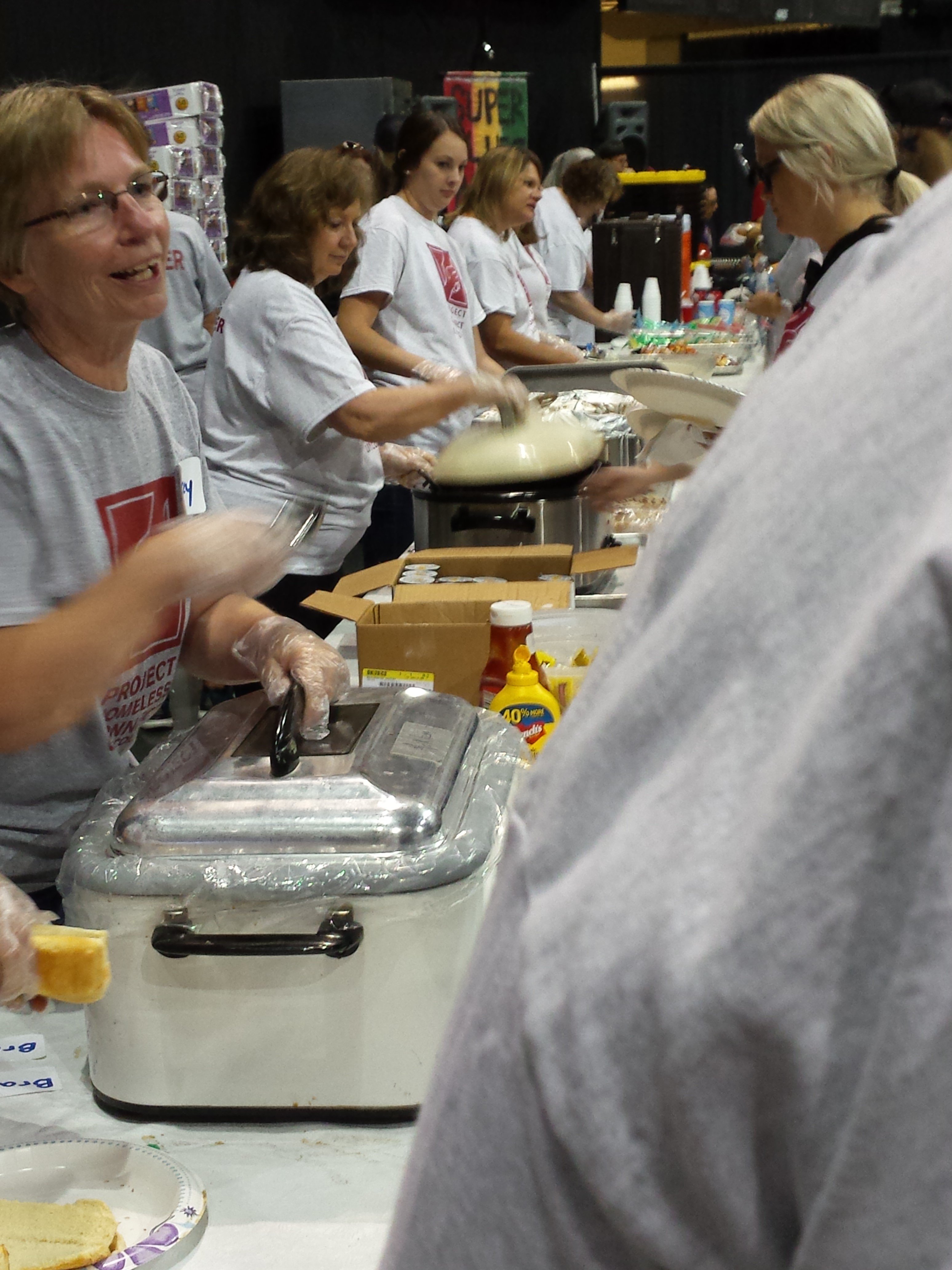 Lunch Line at Project Homeless Connect 2019