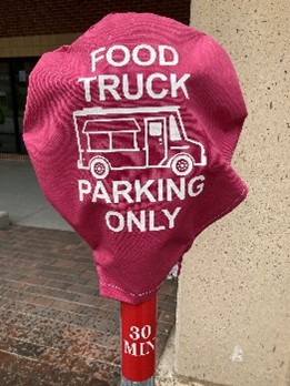 Photograph of meter hood for food trucks