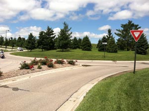 Roundabout at Fallbrook Blvd. and Tallgrass Pkwy.