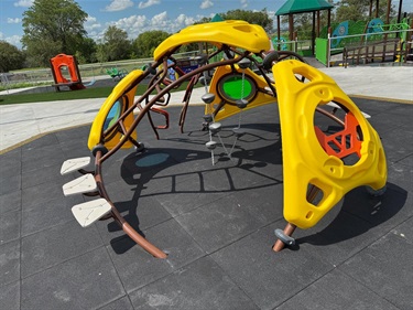 Yellow climbing structure