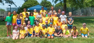 Building friendships through summertime play.