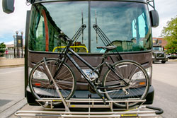 Bike on a StarTran bus rack