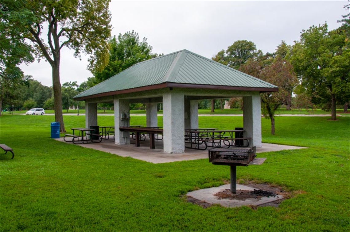 Shelter 2, located near the playground in Antelope Park, is open and ready for picnics Spring-Fall.